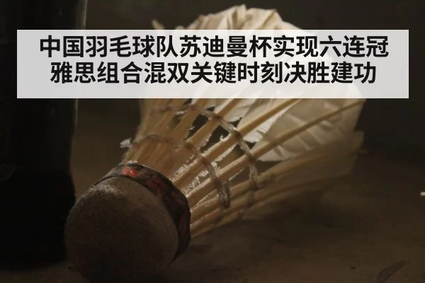 中国羽毛球队苏迪曼杯实现六连冠 雅思组合混双关键时刻决胜建功